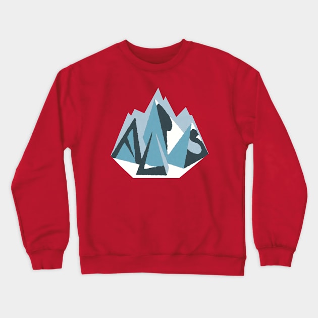 cubic alps Crewneck Sweatshirt by new eccentrics